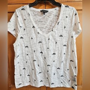 White Burnout T-shirt